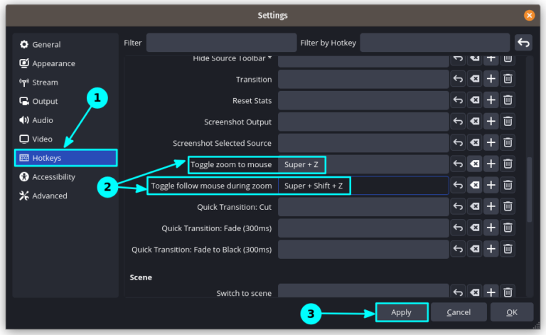 Use Zoom In and Out While Recording in OBS Studio