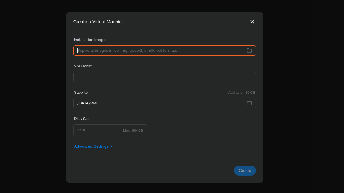 Creating VMs in ZimaCube