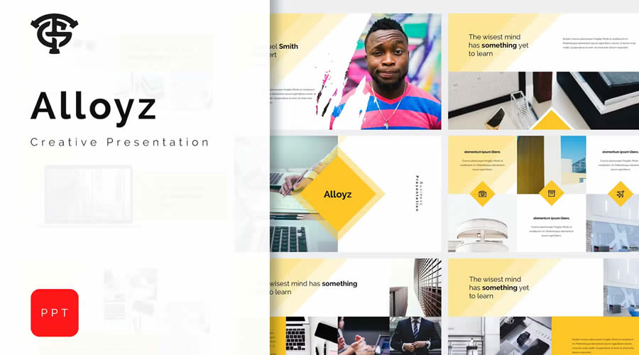 Alloyz PowerPoint general business multi-purpose presentation template