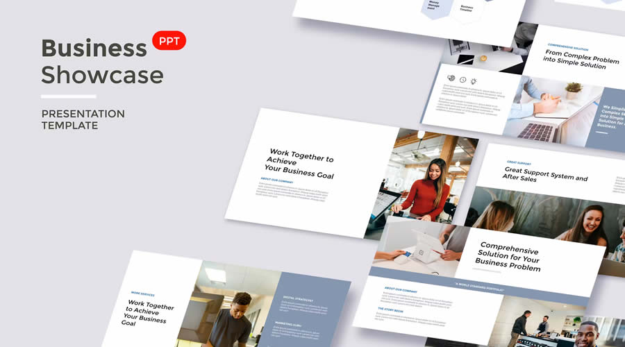 Showcase PowerPoint general business multi-purpose presentation template