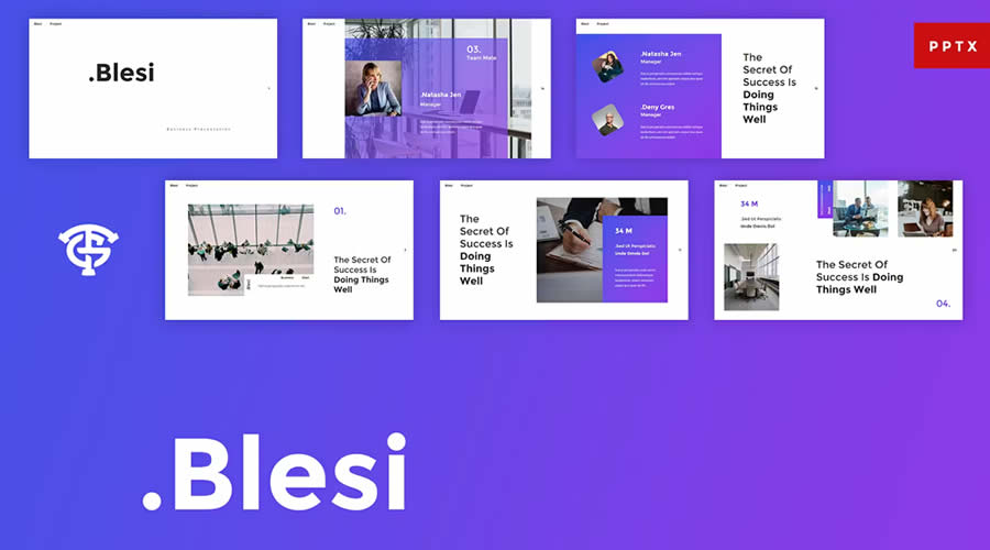 blesi PowerPoint general business multi-purpose presentation template