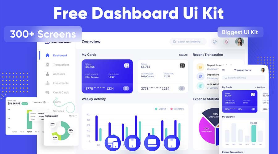 BankDash - Dashboard UI Kit