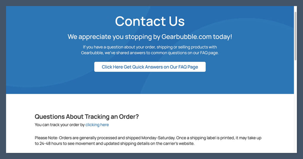 Gearbubble Support