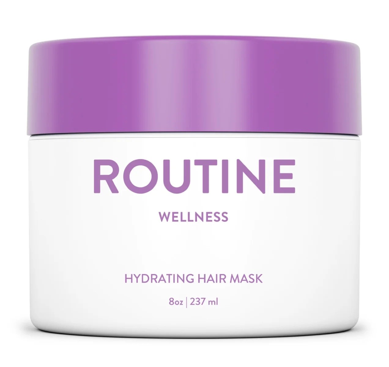 purple bottle or Routine Wellness hair mask