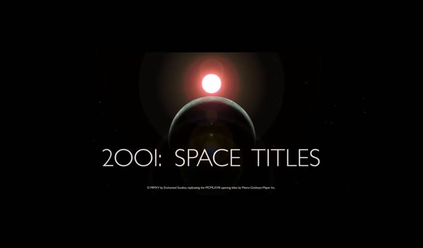 2001 Space Odyssey Movie Titles Free After Effects Template
