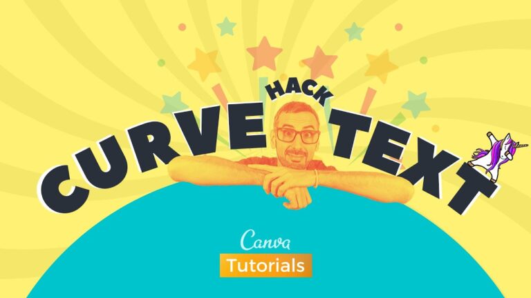 How to curve text in canva