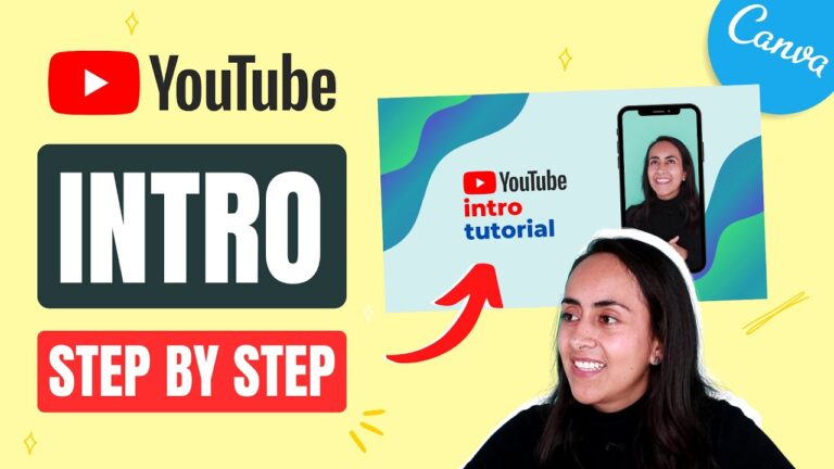 How to make a youtube intro with animation and music in canva – easy tutorial