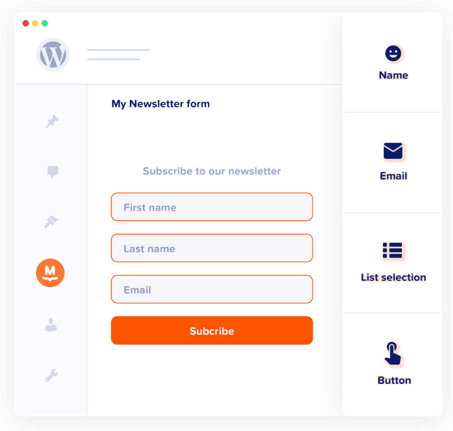 creating a newsletter signup form with MailPoet