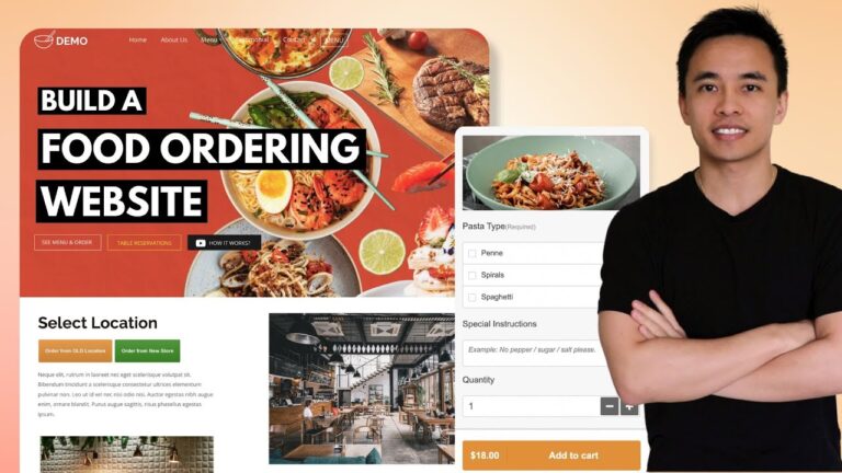 How to make a restaurant food ordering website in wordpress – w. booking & delivery (real time app!)