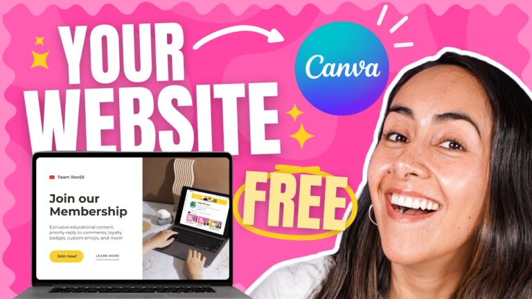 Build your website for free in canva! | beginners tutorial [2024]