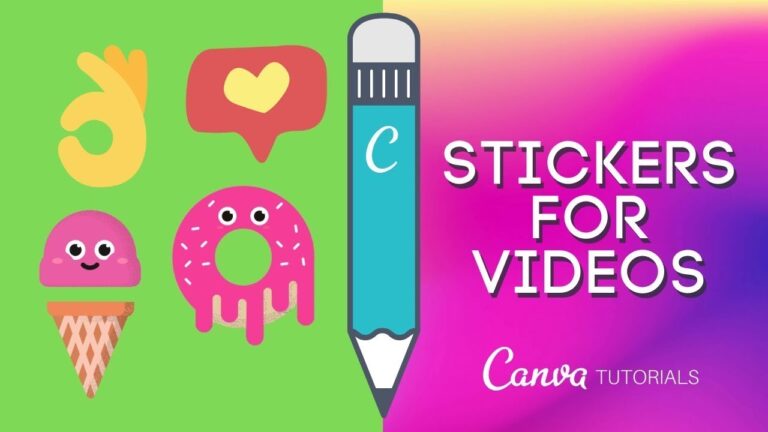 Canva stickers: how to use them in your videos