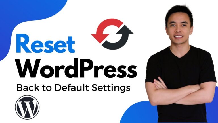 How to reset your wordpress website in 2 mins (reset to default original settings)