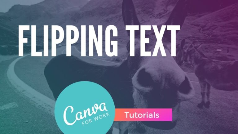 Canva: flipping text vertically or horizontally