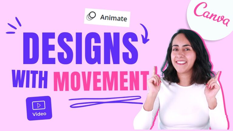 Canva: 4 tricks to add movement to your designs – make your designs move!