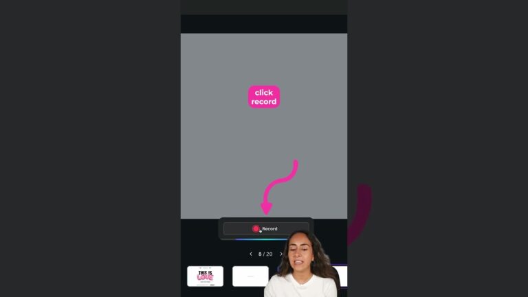 How to record yourself (or your voice only) for free in canva