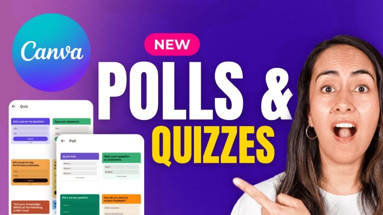 [new!] how to create interactive polls & quizzes in canva | easy beginner tutorial