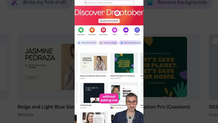New! account switcher in canva ð (no log in!)