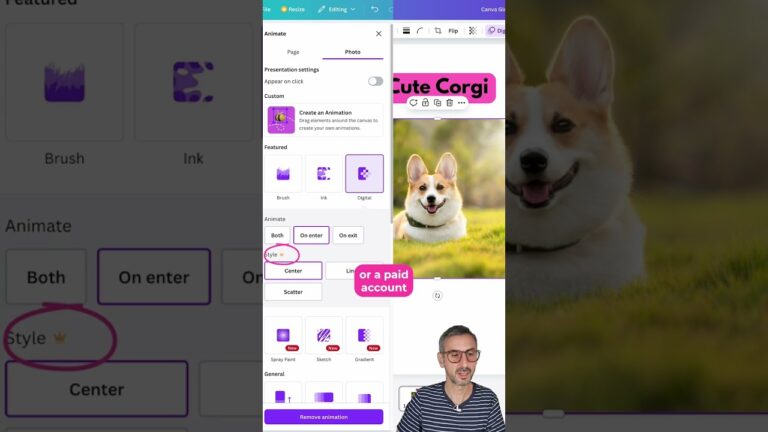 Awesome new animations in canva! (photos & videos)