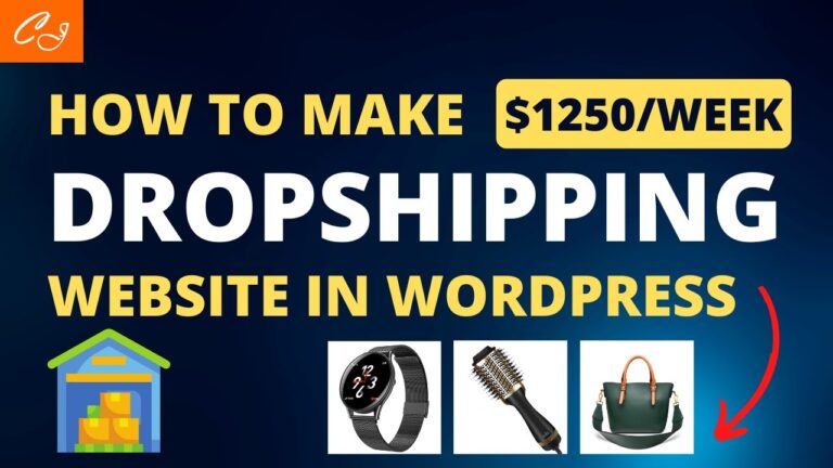 How to make a dropshipping website in wordpress for free (fast shipping & custom packaging) – 2024
