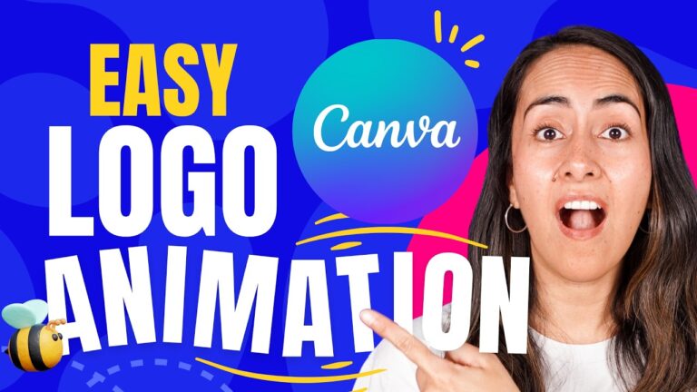 Quick & easy animated logo tutorial in canva! (no watermarks)