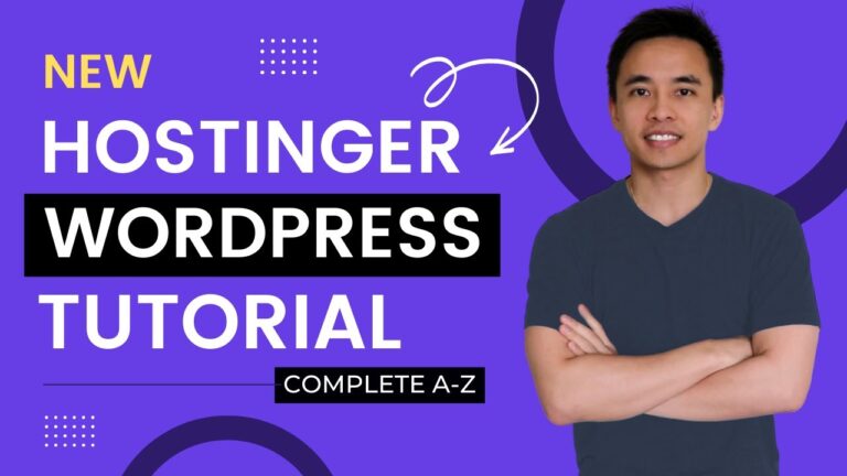 Hostinger tutorial – create a wordpress website & blog (step by step)