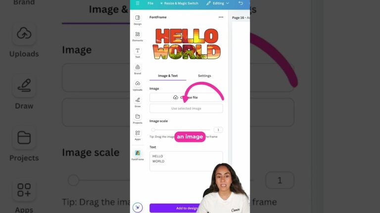 Insert any photo inside letters in canva: this app is so cool!