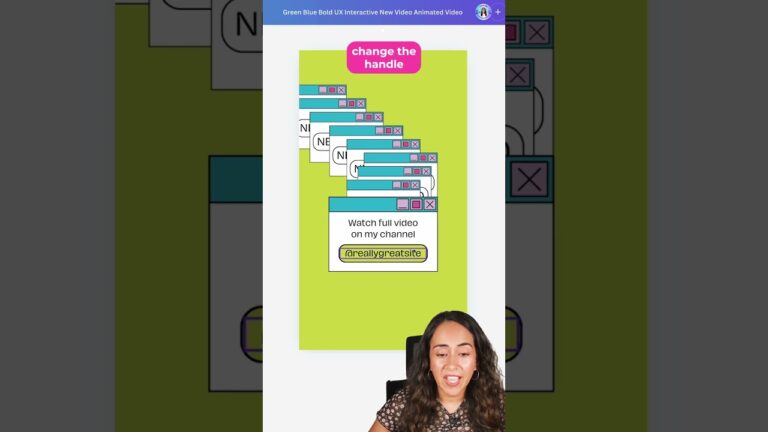 Make your own mobile video with animations in minutes! (easy in canva!)