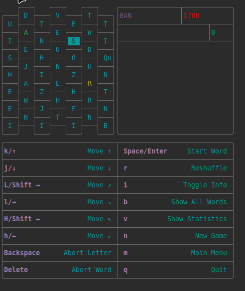 Show all words in Sausage