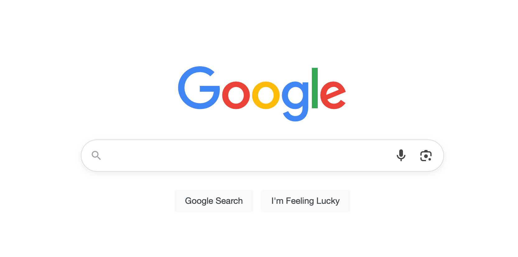 Google Home Page Search Box Normal