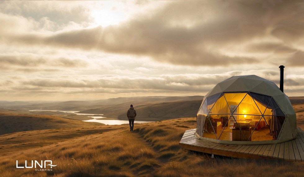 Luna Glamping luxury dome exterior