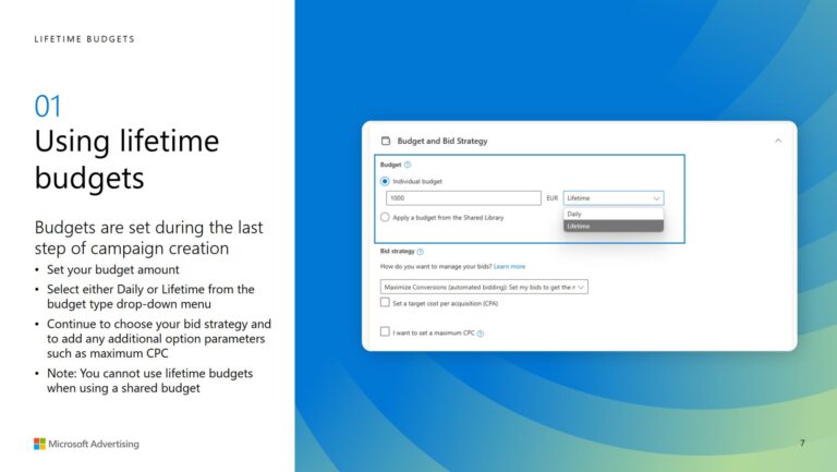 Microsoft Advertising rolls out Lifetime Budgets for Audience Ads