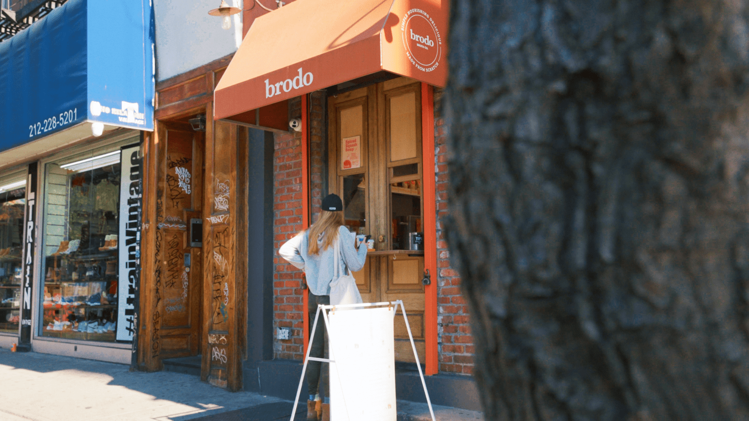 View of the Brodo storefront in Manhattan