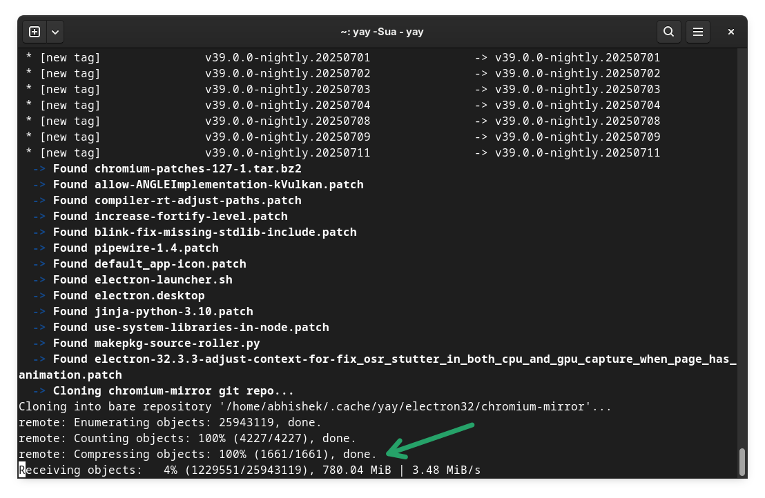Huge electron update from AUR