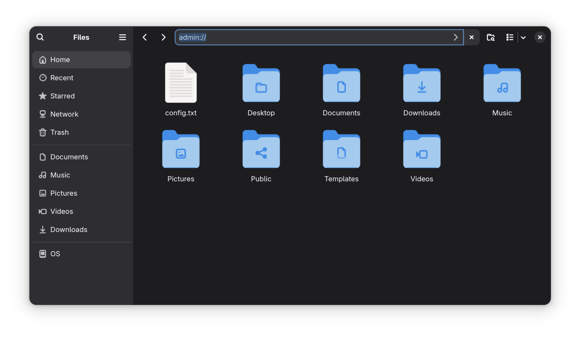 Access root folder as admin
