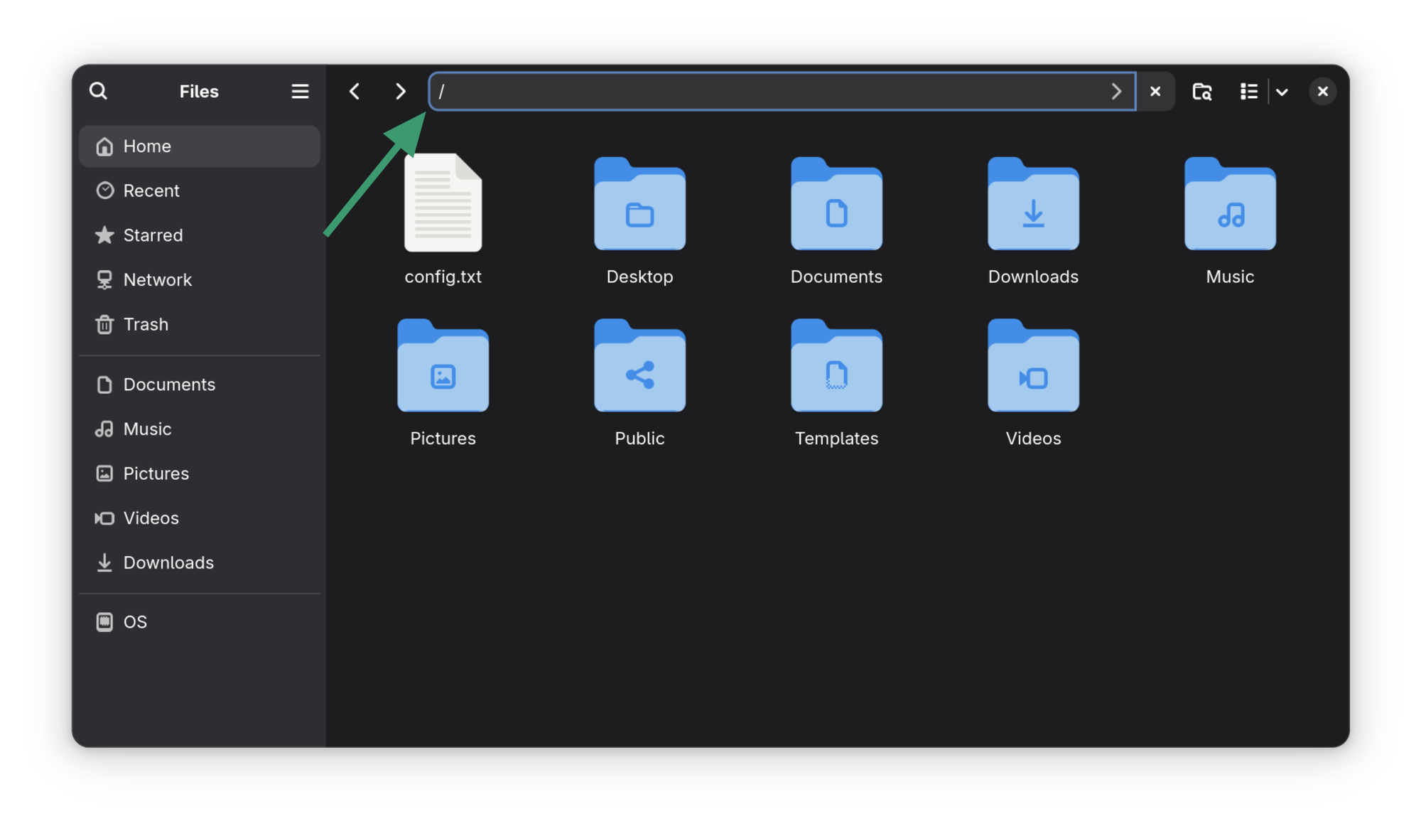 Access root folder in Nautilus in Linux