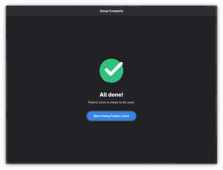 Installing Fedora Linux in the Simplest Possible Way