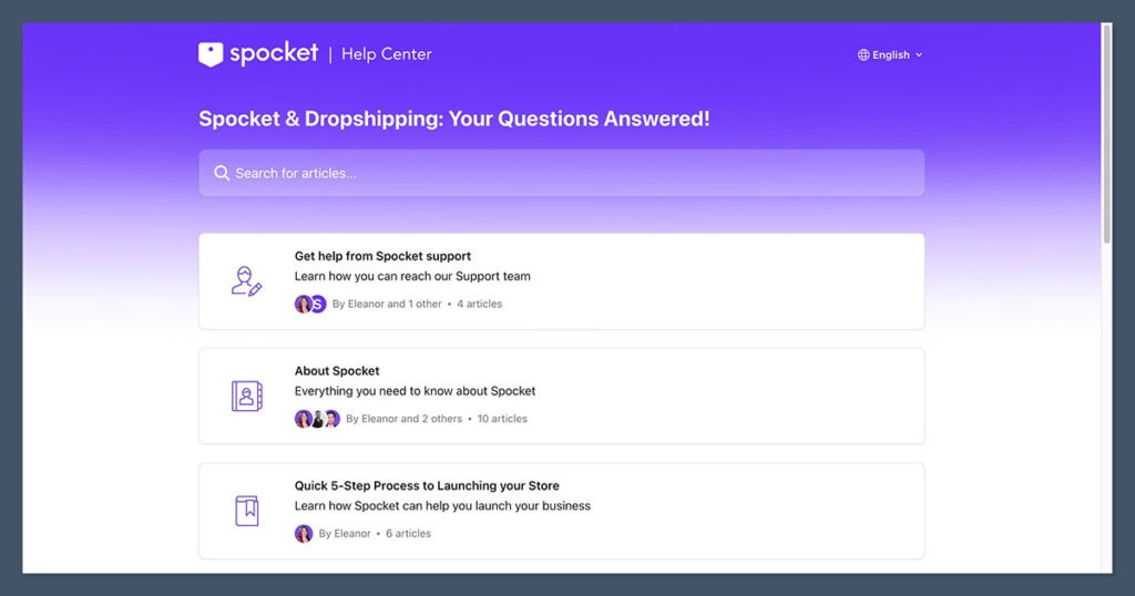 Spocket Help Center