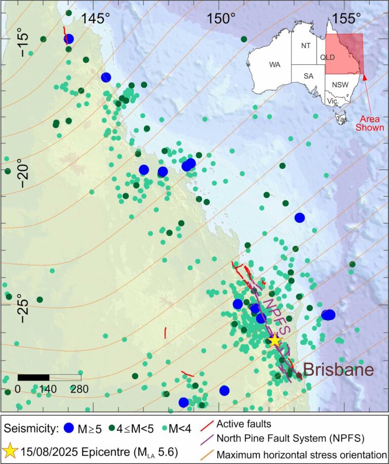 Why does Australia have earthquakes? The whole continent is under stress from distant forces