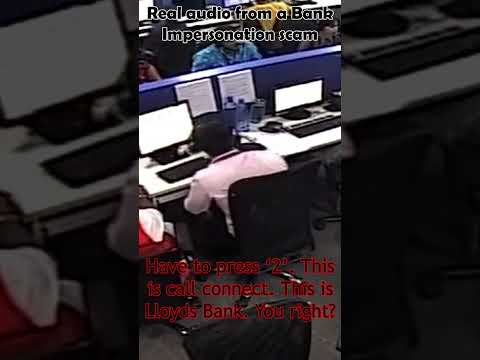 Real audio of a Bank Impersonation scam