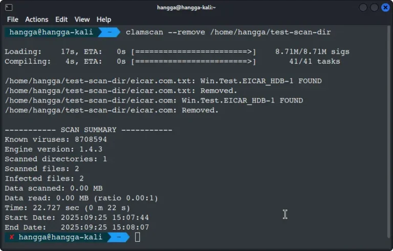 Simulating and Detecting Malware Attacks on Linux With ClamAV