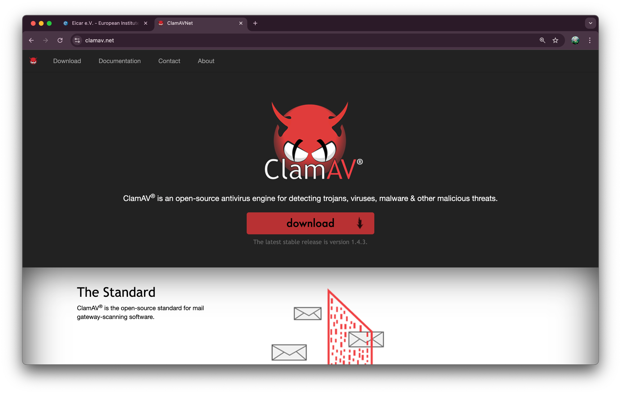 clamav homepage