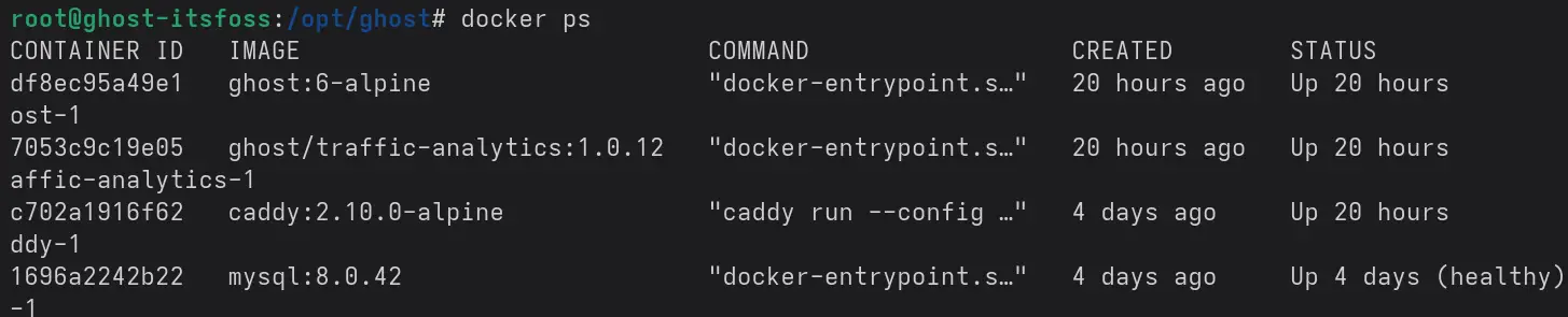 Identifying docker container