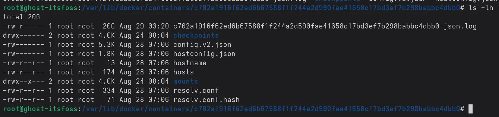 Docker container logs taking huge disk space