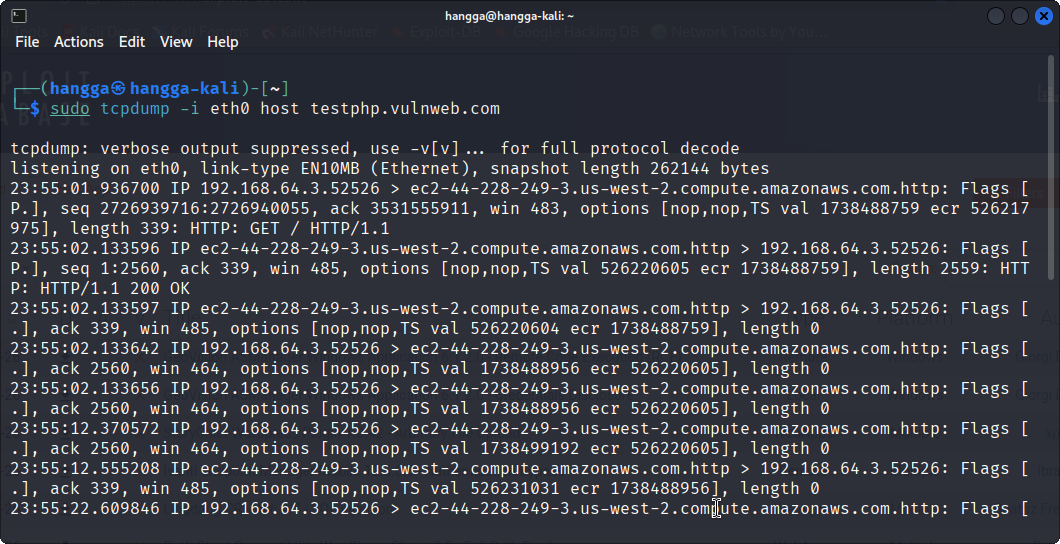 Use tcpdump to capture traffic on a specific port