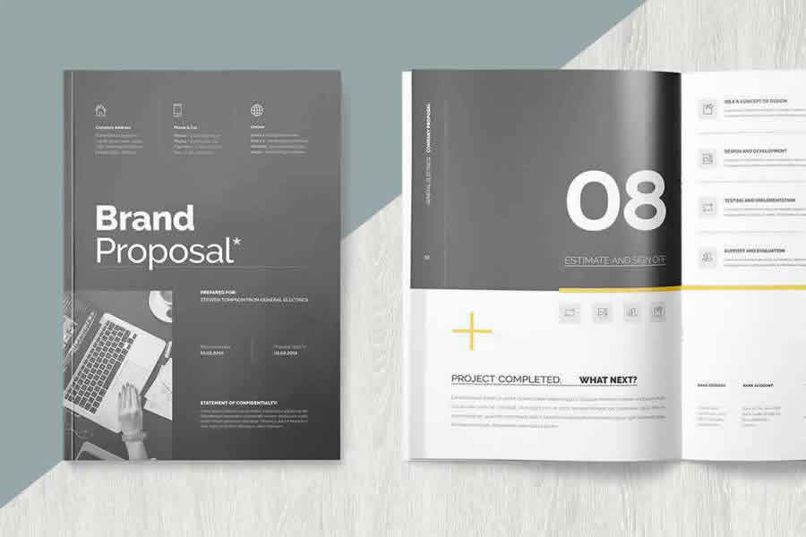 proposal print business template format