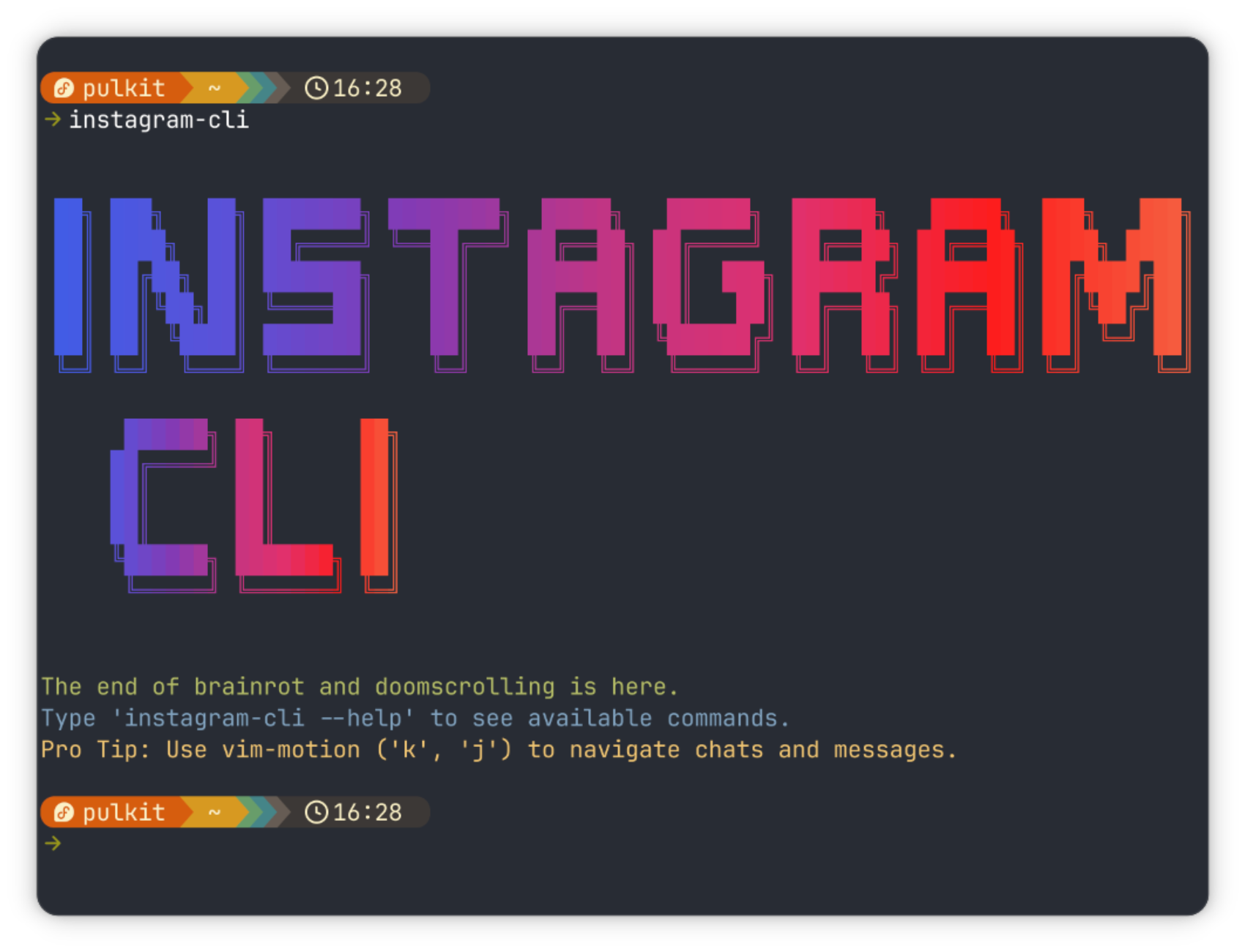 Instagram-CLI banner