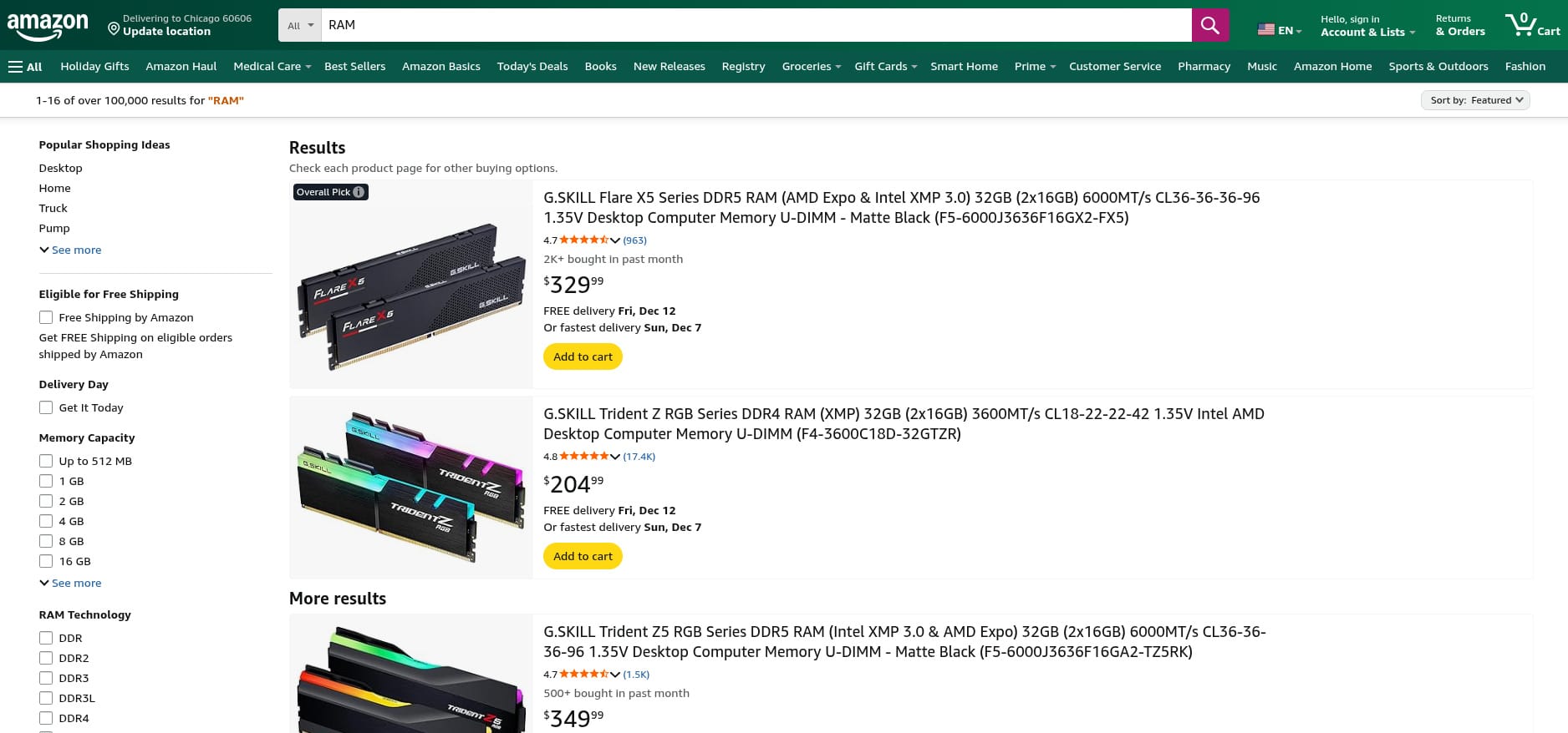 this screenshot shows a search for the term