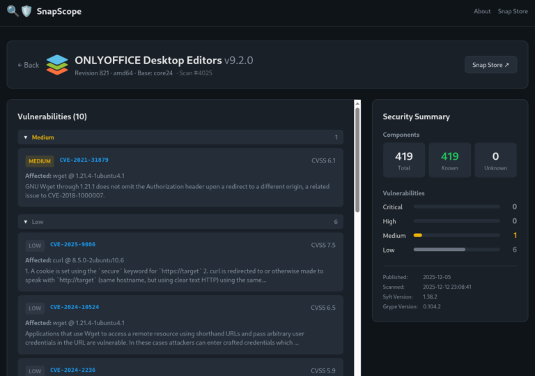Check Your Snap Packages for Vulnerabilities With This Vibe-Coded Tool