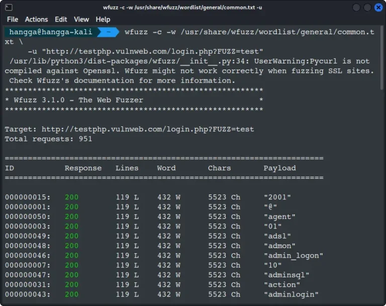 Using Wordlists for Brute Force Attack in Kali Linux