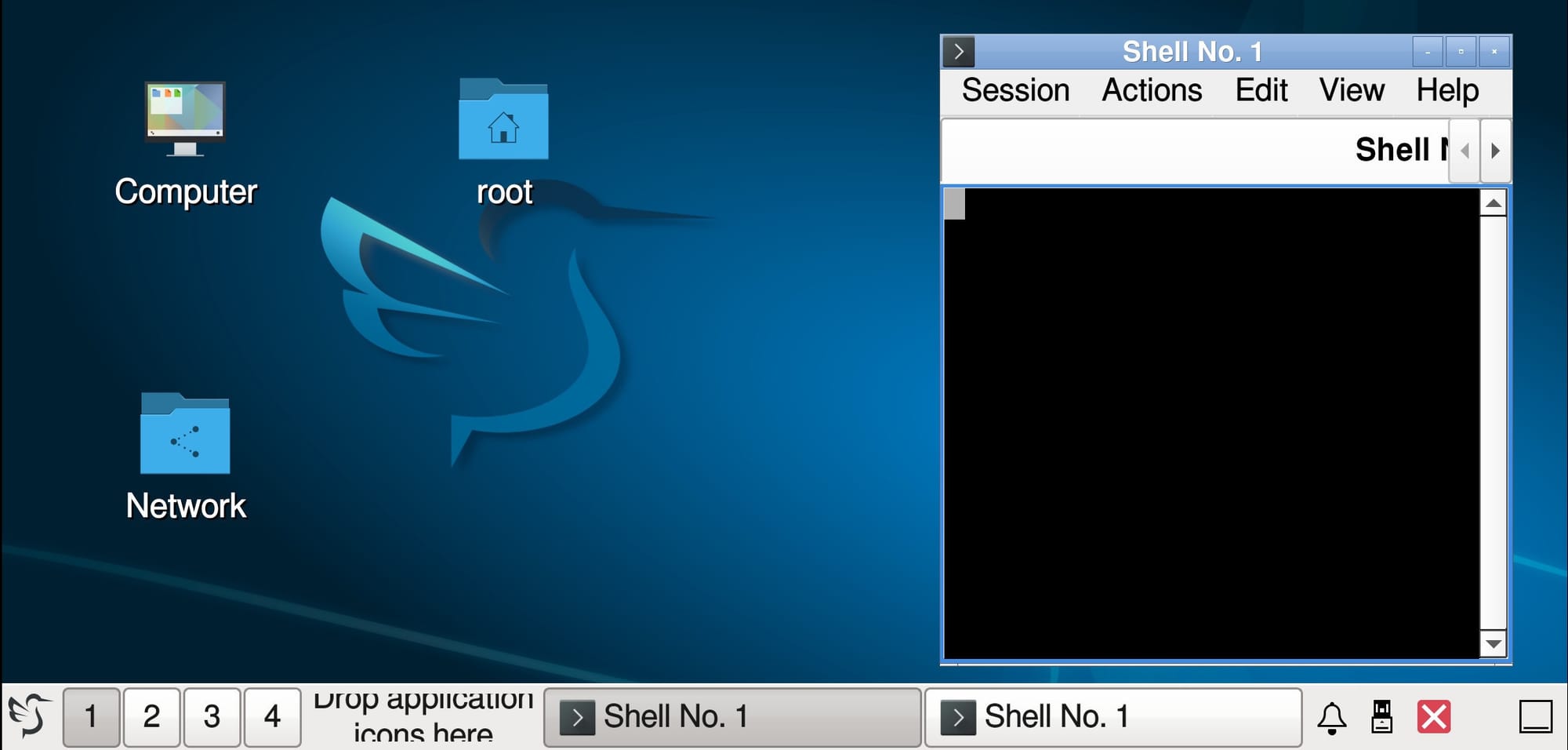 a screenshot of local desktop running on an android smartphone, the desktop environment here is lxqt